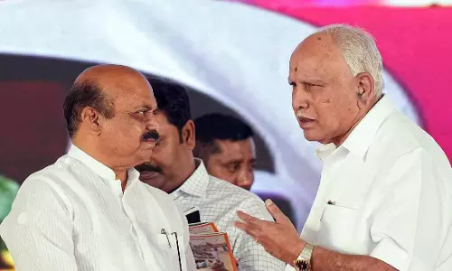 Basavaraj Bommai with  BS Yediyurappa