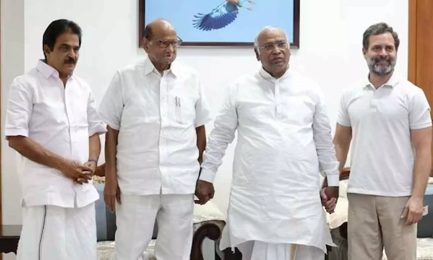 Sharad Pawar meets Mallikarjun Kharge, Rahul Gandhi over Opposition unity
