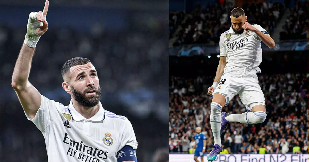 Karim Benzema equals Manchester Citys Erling Haalands record with 18 goals since the World Cup break