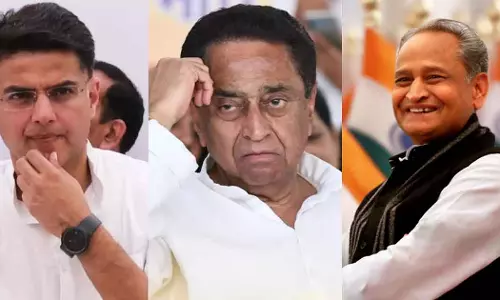 Kamal Nath Plays Pacifier Between Sachin Pilot Ashok Gahlot
