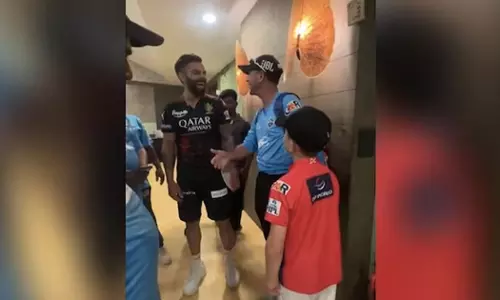 Ricky Ponting and Son Meet Virat Kohli, Video