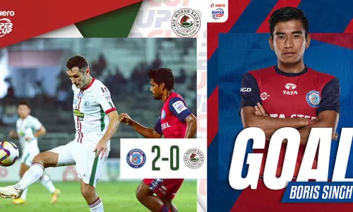 Jamshedpur FC take a two-goal lead against ISL winners ATK Mohunbagan in the Hero Super Cup.