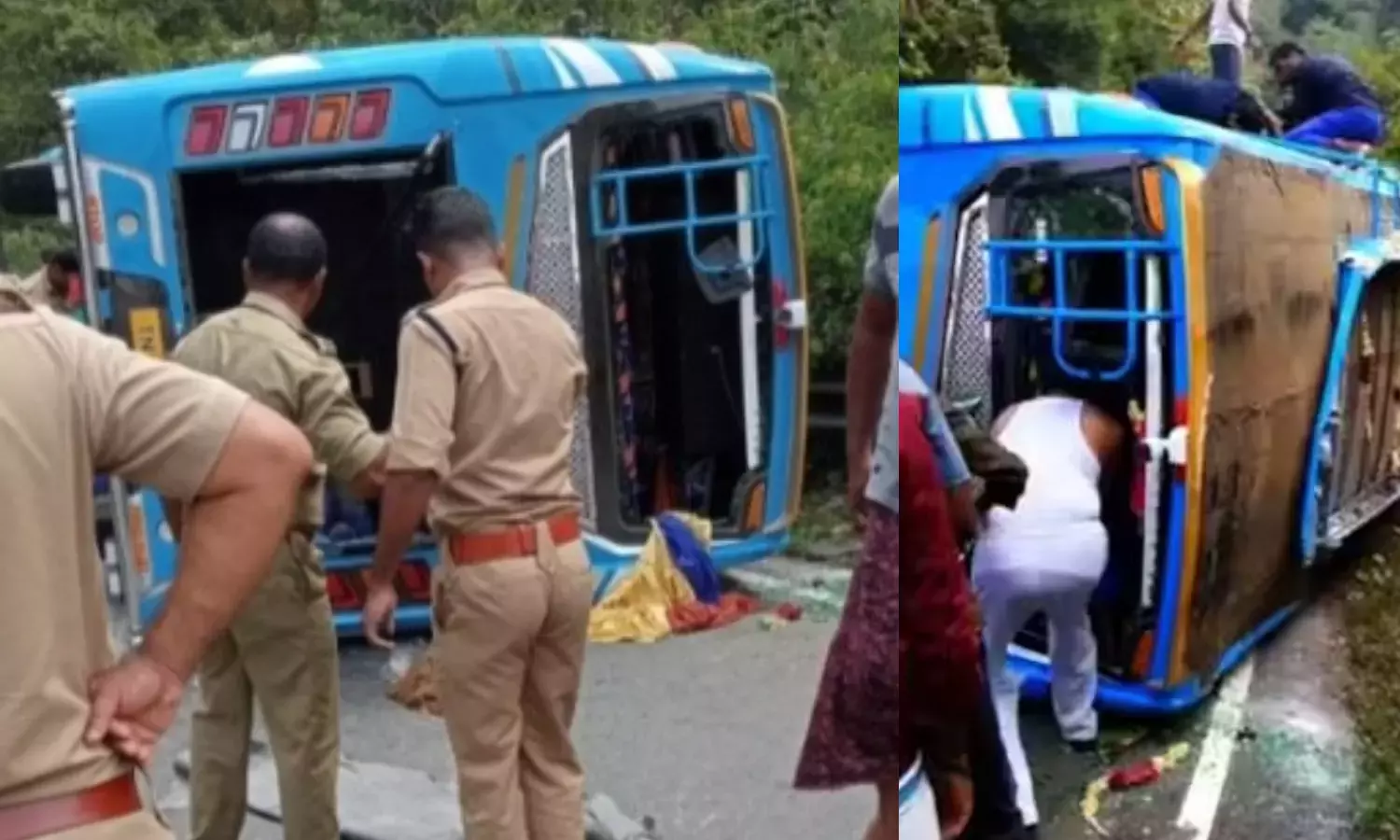 ഇടുക്കിയിൽ അയ്യപ്പ ഭക്തരുടെ വാഹനം മറി‍‍ഞ്ഞ് പതിനഞ്ചോളം പേർക്ക് പരിക്കേറ്റു