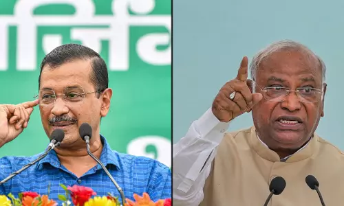 Congress president Mallikarjun Kharge spoke to Delhi Chief Minister and Aam Aadmi Party chief Arvind Kejriwal on phone.