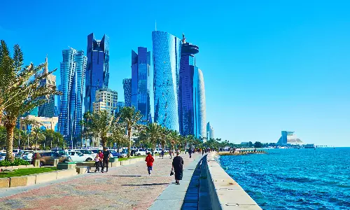 A huge increase in the number of travelers to Qatar in March