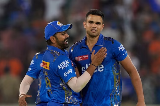 Rohit Sharma,,Confident,Arjun Tendulkar,first wicket,mumbai indians