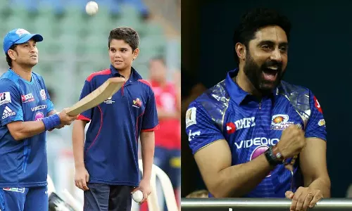 അവന്‍റെ പന്ത് ആദ്യമായി നേരിട്ടത് താങ്കളാണ്; അഭിഷേക് ബച്ചന് നന്ദി പറഞ്ഞ് സച്ചിന്‍