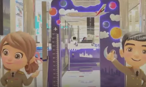 Special immigration counter for children at Dubai Airport