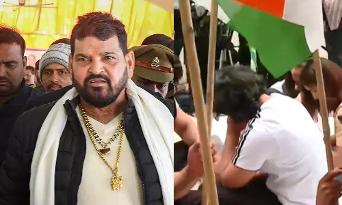 Wrestlers file police complaint against WFI president Brij Bhushan