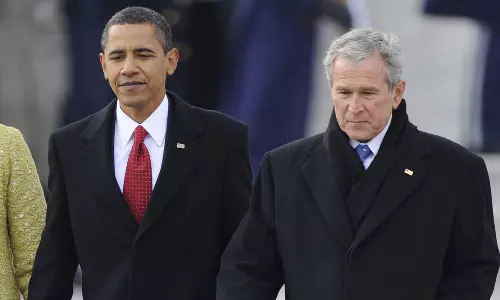 ഐ.എസ് ഭീകരാക്രമണത്തിൽ പങ്ക്; ഒബാമയും ബുഷും അമേരിക്കയും 2558 കോടി നഷ്ടപരിഹാരം നൽകണമെന്ന് ഇറാൻ കോടതി