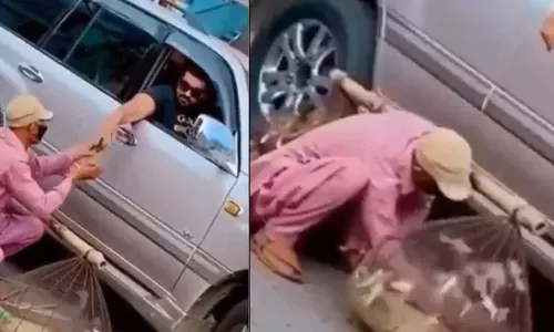 തുറന്ന് വിടാൻ വേണ്ടിമാത്രം പക്ഷികളെ വാങ്ങി യുവാവ്; കൈയടിച്ച് സോഷ്യൽമീഡിയ- വൈറല്‍ വീഡിയോ