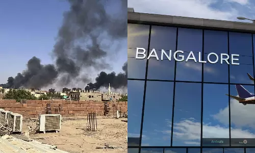 Malayalees who came from Sudan got stuck at Bengaluru airport