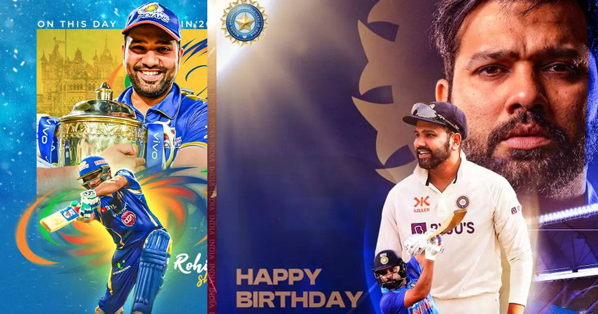 Indian National Team Captain Rohit Sharma turns 36 today Indian National Team Captain Rohit Sharma turns 36 today