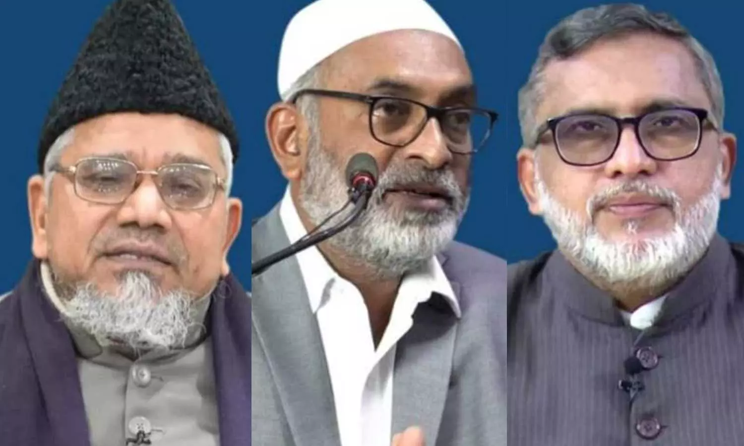 പ്രൊഫ. മുഹമ്മദ് സലീം എഞ്ചിനീയർ, മലിക് മുഅ്തസിം ഖാൻ, എസ്. അമീനുൽ ഹസ്സൻ പ്രൊഫ. മുഹമ്മദ് സലീം എഞ്ചിനീയർ, മലിക് മുഅ്തസിം ഖാൻ, എസ്. അമീനുൽ ഹസ്സൻ