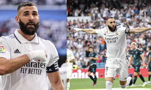 Karim Benzema became the fourth highest goalscorer in La Liga history