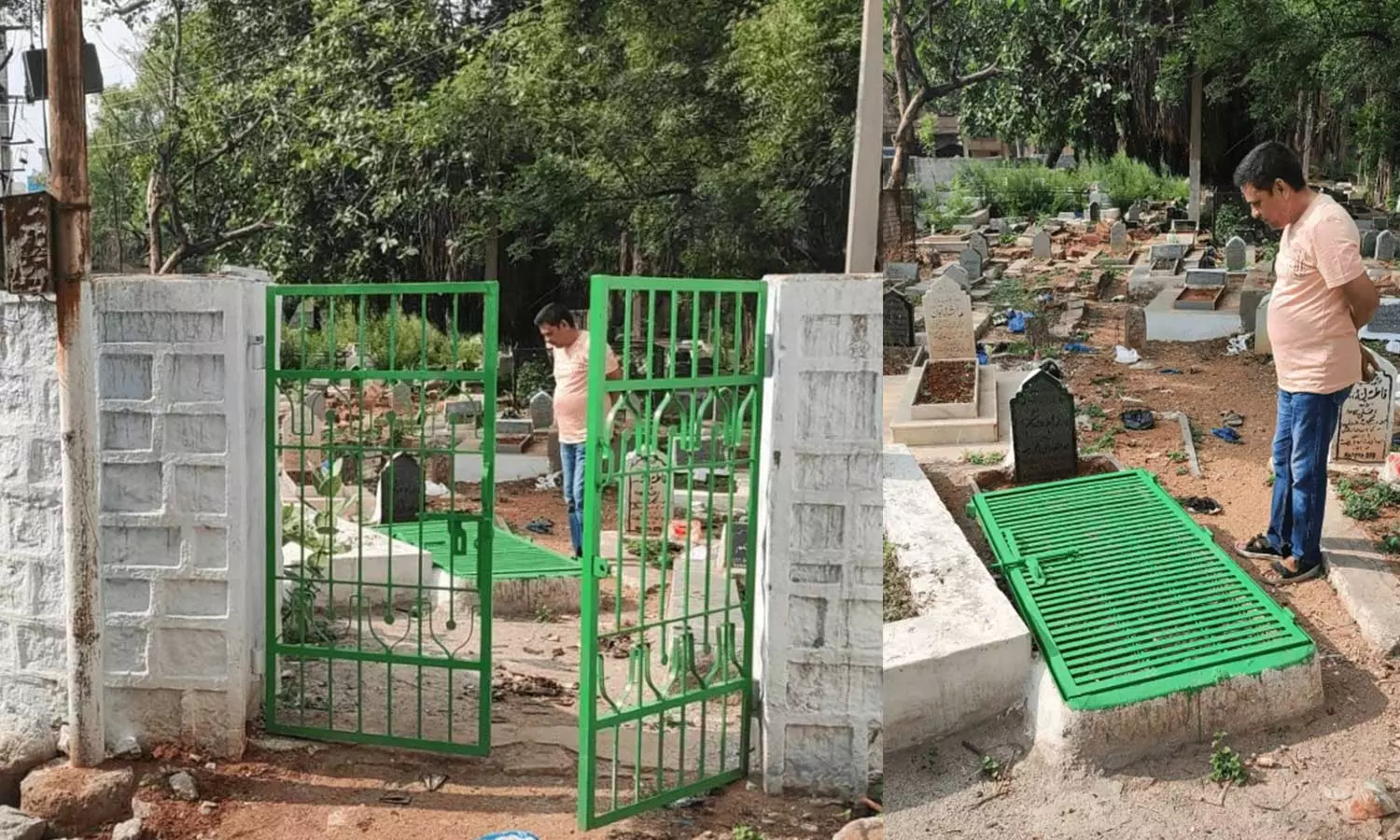 viralgravewithirongrilleinPakistanisfromHyderabad, viralgravewithirongrille, gravewithgrillinPakistan, viralgravewithirongrillefact, gravewithgrilleinPakistanfactcheck