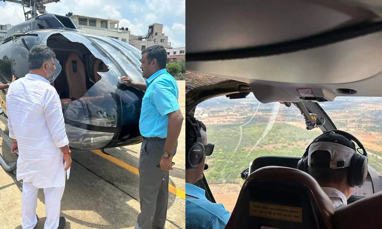 ഹെലികോപ്റ്റര്‍ പക്ഷി ഇടിച്ച് തകര്‍ന്നു; ഡി.കെ ശിവകുമാര്‍ രക്ഷപ്പെട്ടത് തലനാരിഴക്ക്