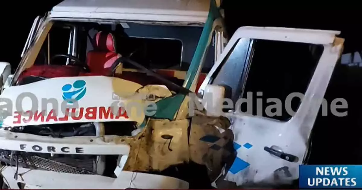 ambulance accident three died thrissur ambulance accident three died thrissur