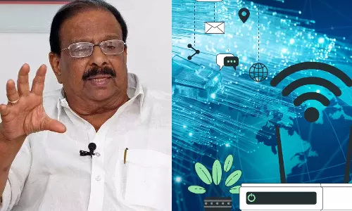 K. Sudhakaran against the Chief Minister in the K-Phone project K. Sudhakaran against the Chief Minister in the K-Phone project