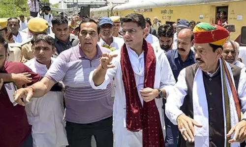 Sachin pilot Jan Sangharsh Yatra second day