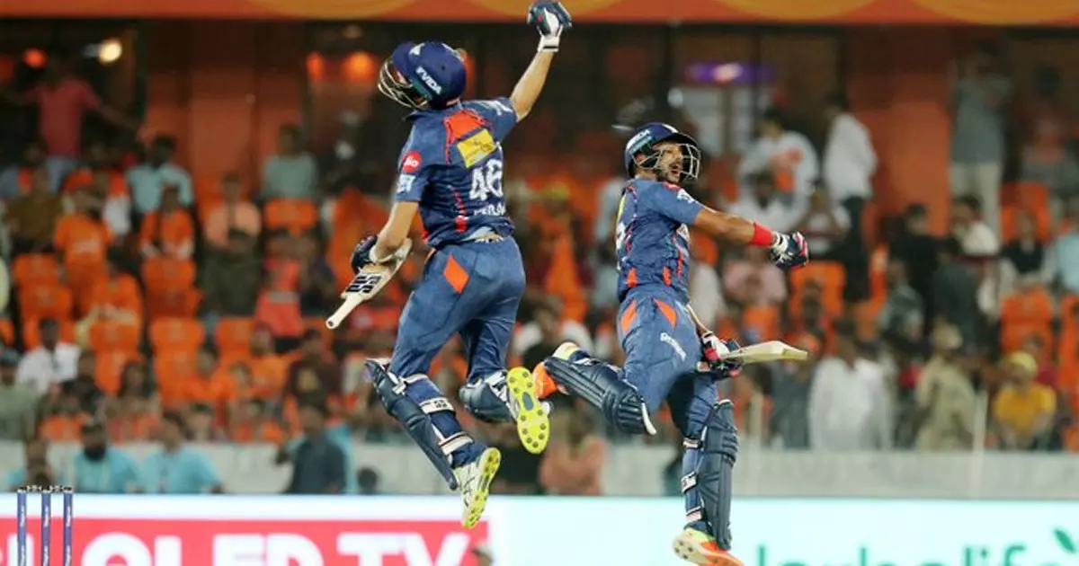 Lucknow Super Giants advance by beating Hyderabad Sunrisers