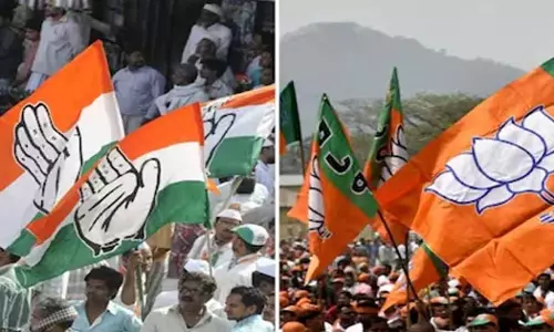 കര്‍ണാടകയില്‍ വോട്ടെണ്ണല്‍ തുടങ്ങി; കോണ്‍ഗ്രസും ബി.ജെ.പിയും ഒപ്പത്തിനൊപ്പം