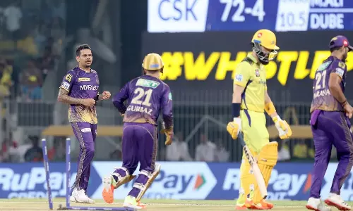 ചെന്നൈയെ വരിഞ്ഞുമുറുക്കി കൊല്‍ക്കത്ത ബോളര്‍മാര്‍