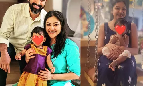 Abhirami with family