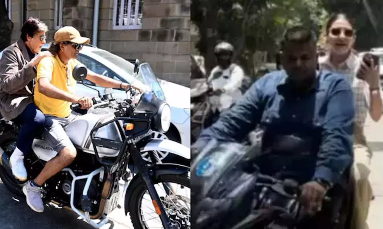 anushka bachan_no helmet