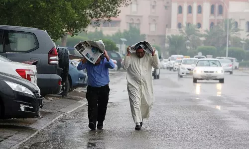 Summer rains in Kuwait