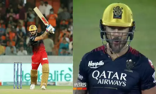 ഭുവിക്കെതിരെ കോഹ്ലിയുടെ  സിക്സര്‍; വാപൊളിച്ച് ഡുപ്ലെസിസ്