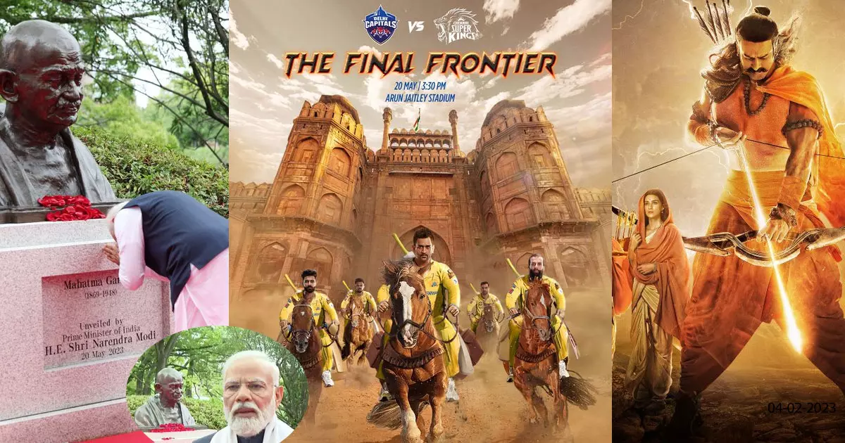 Modi unveils Gandhi statue in Japan, CSK-Delhi match, song in Adipurush; Todays Twitter Trends…