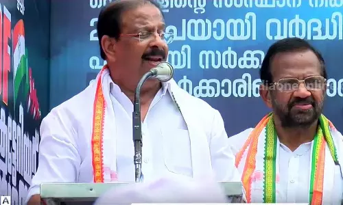 sudhakaran, udf protest, pinarayi vijayan