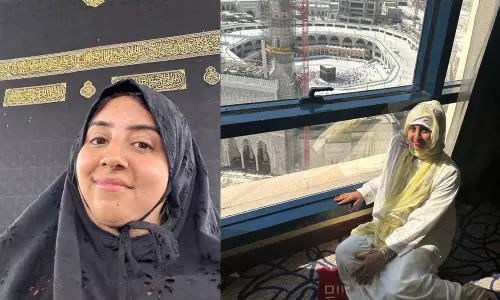 Sanjjanaa Galrani, Umrah, Mecca, സഞ്ജന ഗല്‍റാണി, ഉംറ, മക്ക, നിക്കി ഗല്‍റാണി