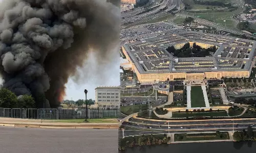 Fact-check-Explosion at the Pentagon viral image, Pentagon explosion, Fact-check, Pentagon attack, Pentagon