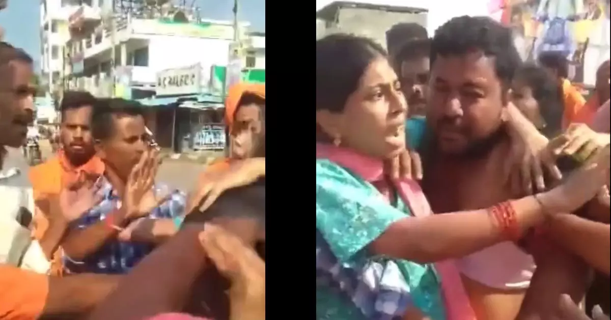 Muslim hotel owner beaten up by Hindutva in Telangana, sister miscarried after trying to prevent it