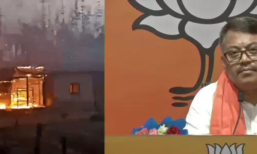 People vandalized the house of Public Works Minister in Manipur