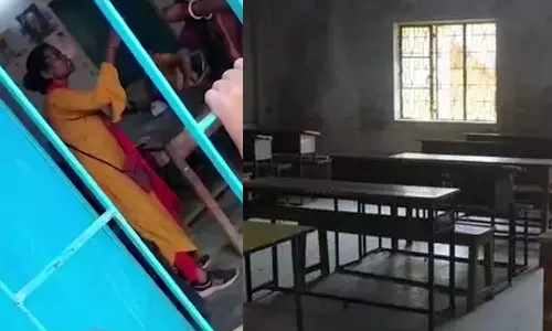 Viral videos,Bihar Headmistress Thrashed By Teachers In School As Students Watch,ജനാലകൾ അടക്കുന്നതിനെച്ചൊല്ലി തർക്കം; ഹെഡ്മിസ്ട്രസിനെ വിദ്യാർഥികളുടെ മുന്നിലിട്ട്  തല്ലി അധ്യാപികമാര്‍