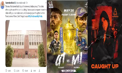 twitter trending today in india, from MyParliamentMyPride to Mumbai Indians vs Gujarat Second Qualifier Play