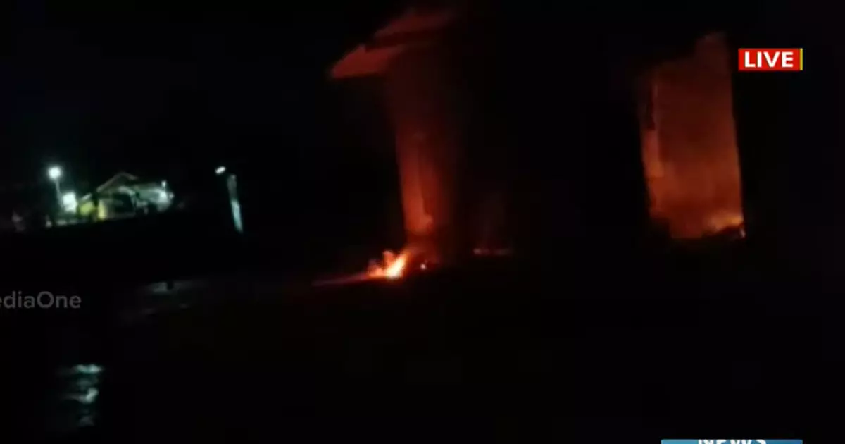 A fire broke out in the Kerala Medical Services Corporation building at Vandanam, Alappuzha