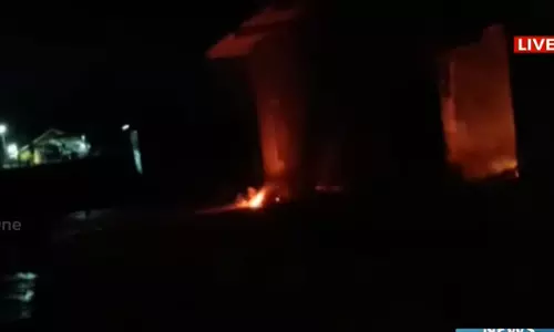 A fire broke out in the Kerala Medical Services Corporation building at Vandanam, Alappuzha