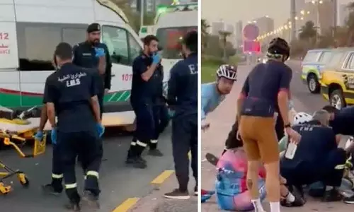 കുവൈത്തിൽ അപകടത്തിൽ പെട്ട 9 സൈക്കിൾ സവാരിക്കാർ ആശുപത്രി വിട്ടു