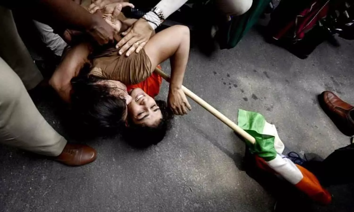 the arena of wrestling stars was demolished; tensions continue in delhi