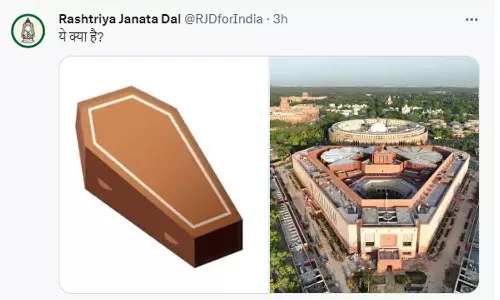 RJD tweet on new parliment building