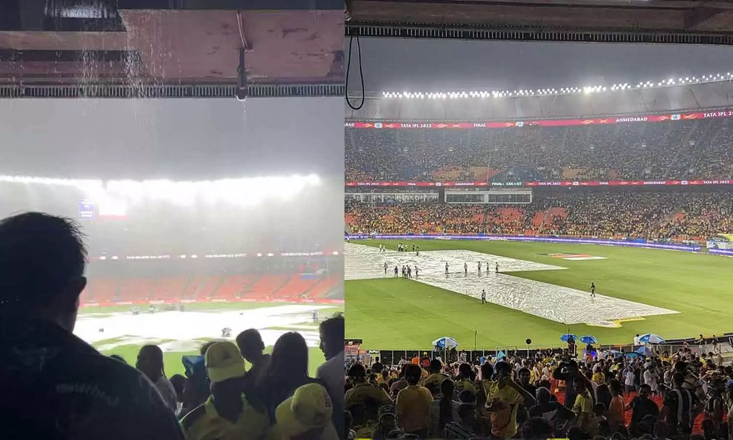 Water Leakage in Narendra Modi Stadium