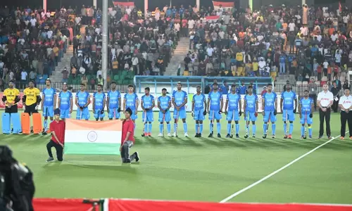 ജൂനിയർ ഏഷ്യ കപ്പ് ഹോക്കി; ഇന്ത്യ സെമി ഫൈനലിൽ ജൂനിയർ ഏഷ്യ കപ്പ് ഹോക്കി; ഇന്ത്യ സെമി ഫൈനലിൽ