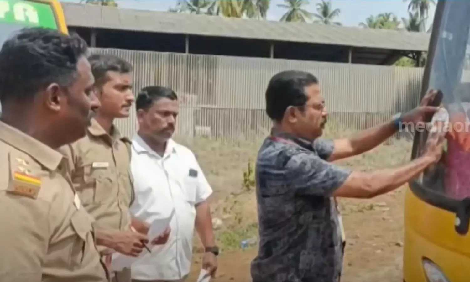 Kozhikode City Traffic Police conducted a training class for school bus employees