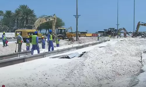 Restrictions on working in open spaces in Qatar