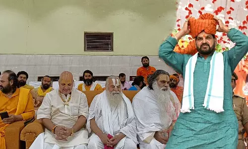 Ayodhyaseers,, BrijBhushanSingh, Ayodhya, wrestlersprotest, BrijBhushansexualharassmentcase, WFI, BJP