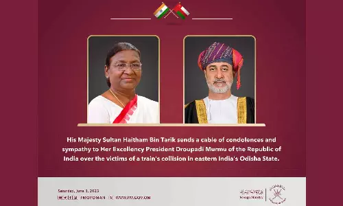 ഒഡീഷയിലെ ട്രെയിൻ അപകടം: ഒമാൻ ഭരണാധികാരി അനുശോചിച്ചു